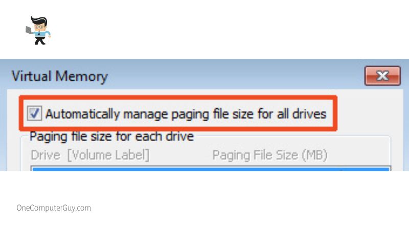 Automatically Manage Paging File Size