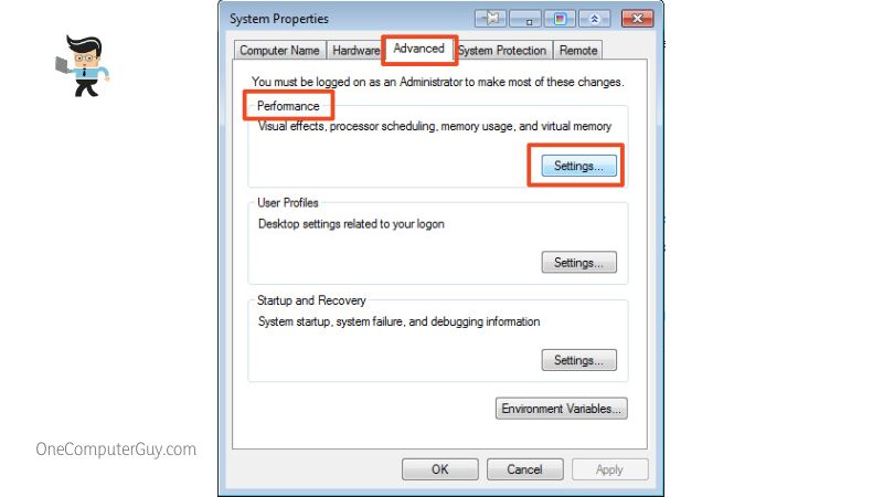 System Properties Perfomances