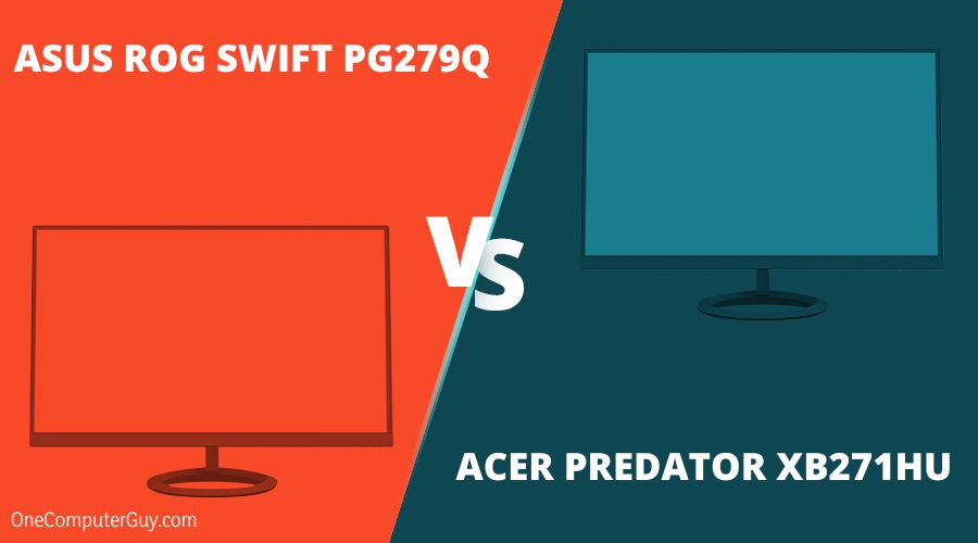 Asus rog swift pg q vs acer predator xb hu comparison