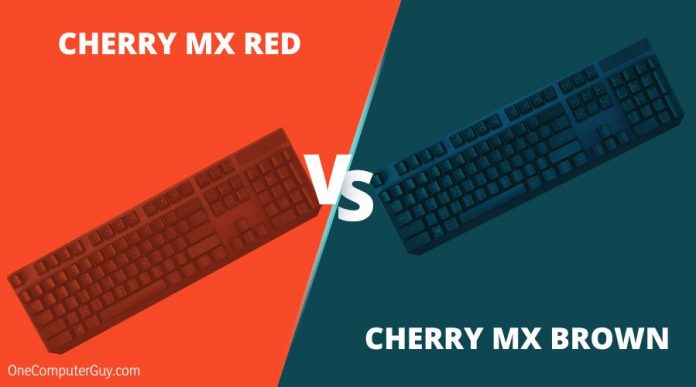 Cherry MX Red vs. Brown Switches - One Computer Guy