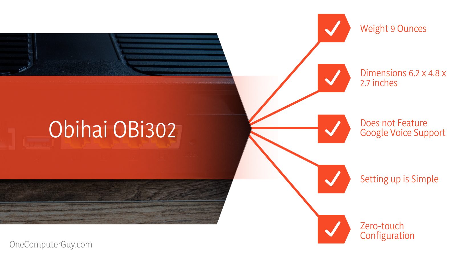 Obihai OBi302 vs OBi202 Characteristics