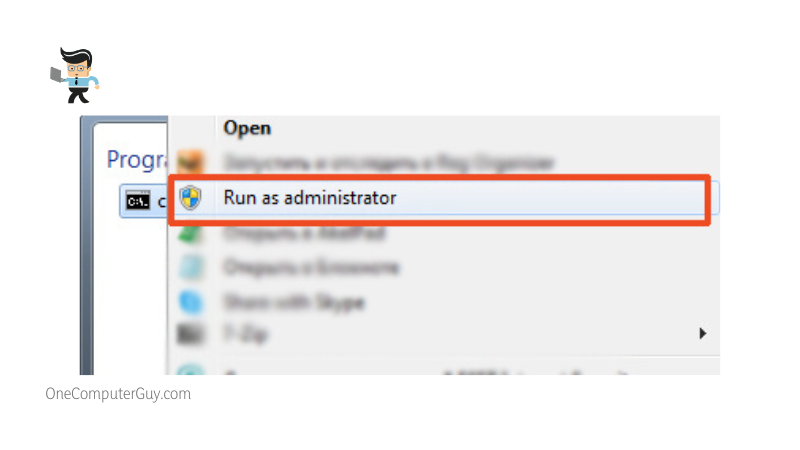 Run as administrator