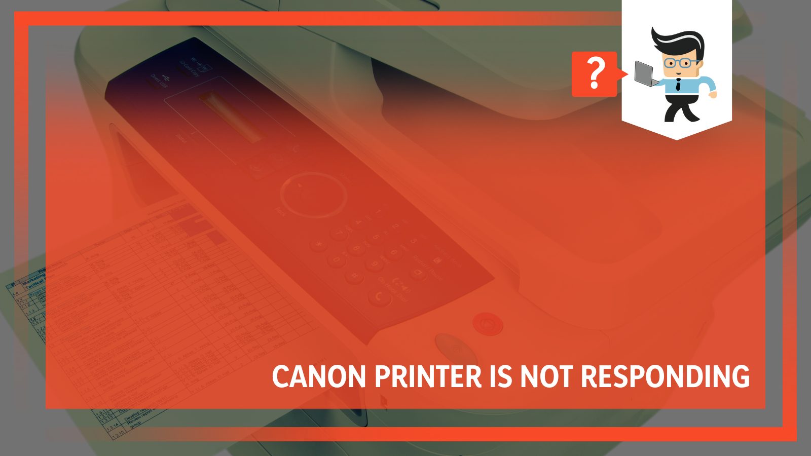 Why is canon printer not responding