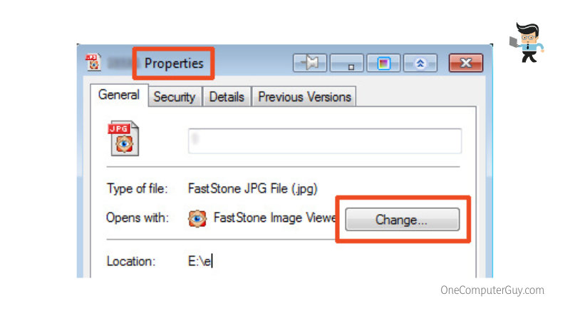 Image properties