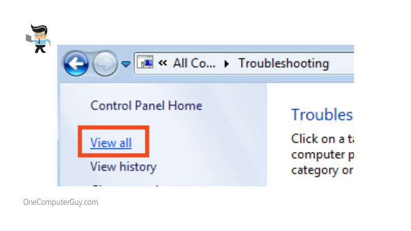 View all in troubleshooting