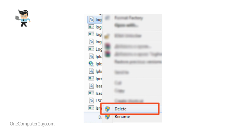 Delete logilda dll file