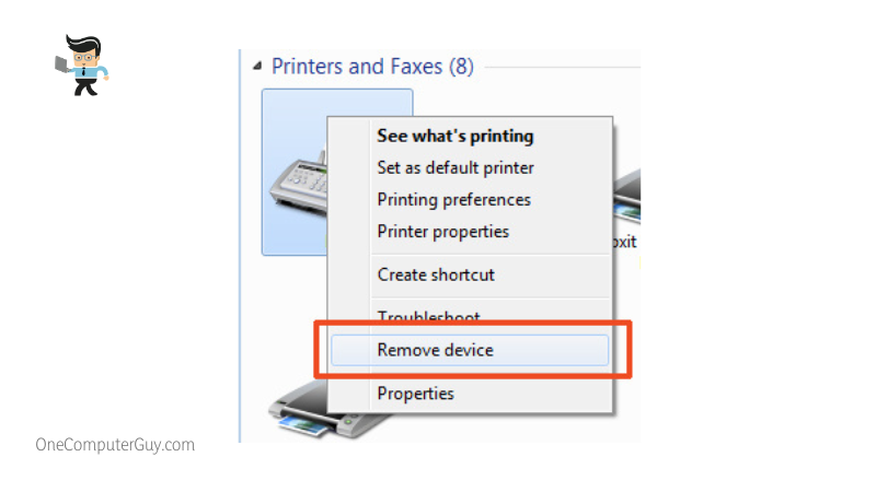 Removing a device to fix mouse left click