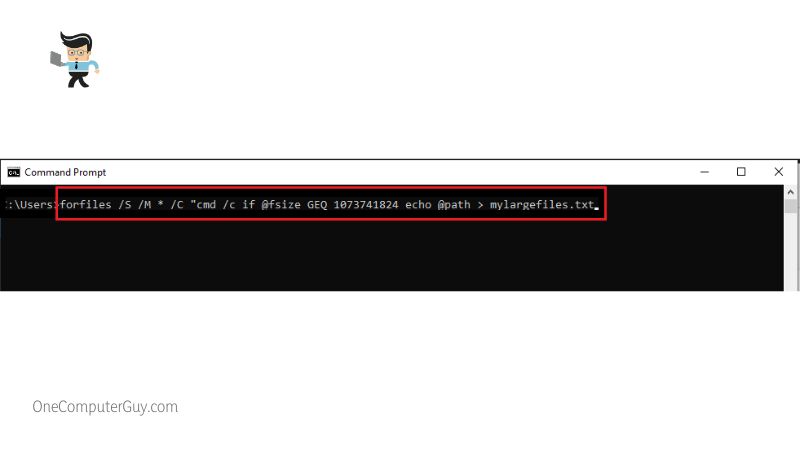 Cmd Large File Search