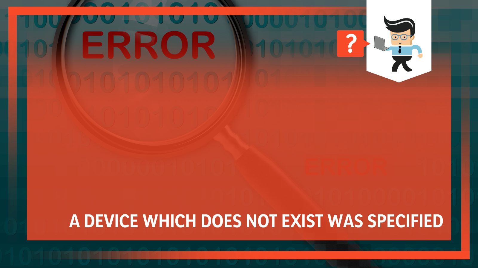 A device which does not exist was specified error