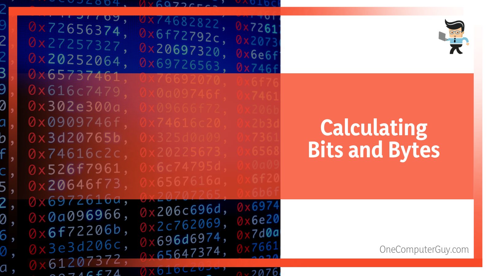 Calculating bits and bytes x