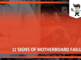 List of the signs of motherboard failure