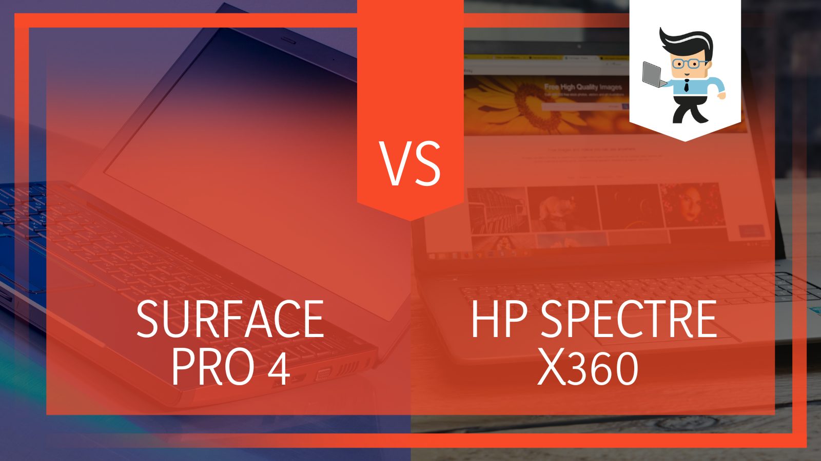 Microsoft Surface Pro 4 vs HP Spectre x360