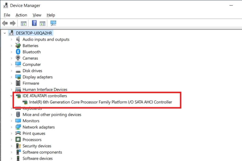 Reveal a list of chipset brands at device manager