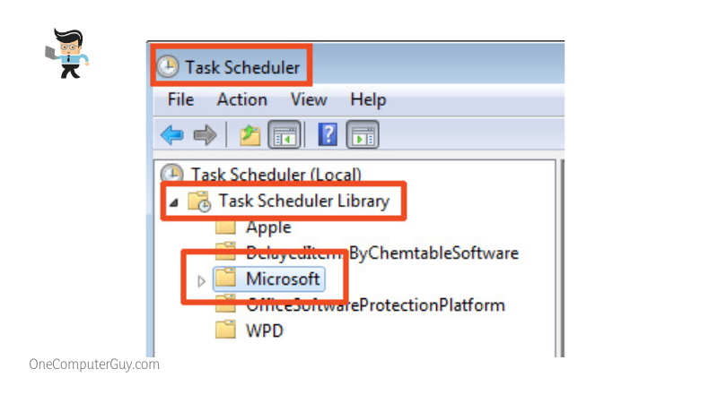 Microsoft in task schedule library