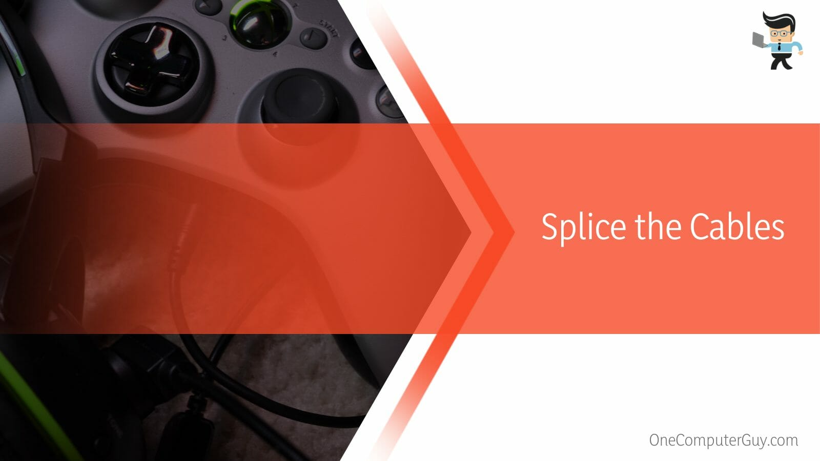 Splice the headset's Cables
