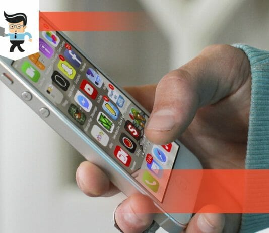 red dot appearing on your iOS device