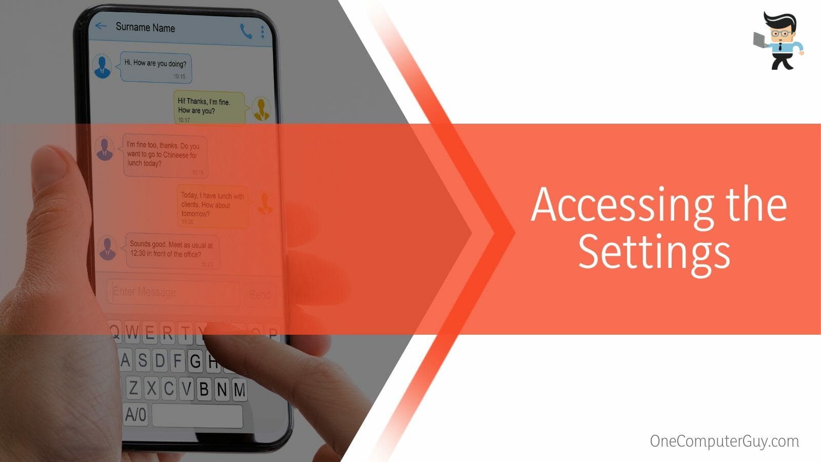 Access your Android smartphone's setting